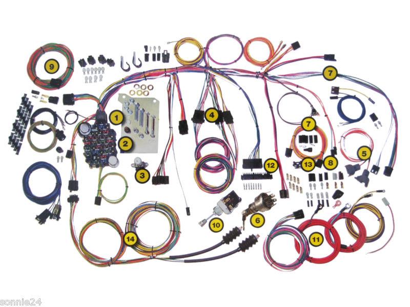 1960-1966 chevy truck wiring harness kit american autowire classic update 500560
