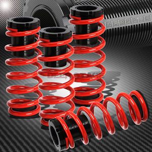 Front+rear suspension scale coilover 1-3&#034; spring red for 85-98 vw golf/jetta
