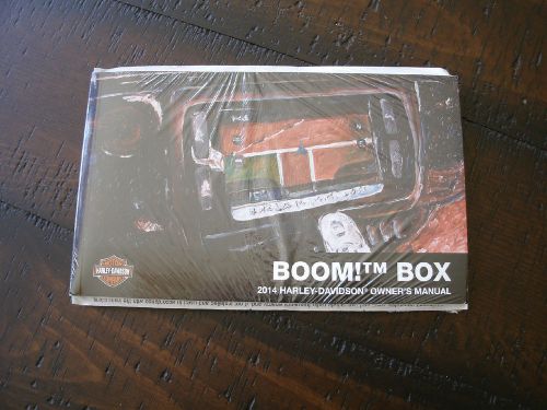 2014 harley-davidson boom box owners manual -flhxs-flhtcu-flhtk-flhtcutg