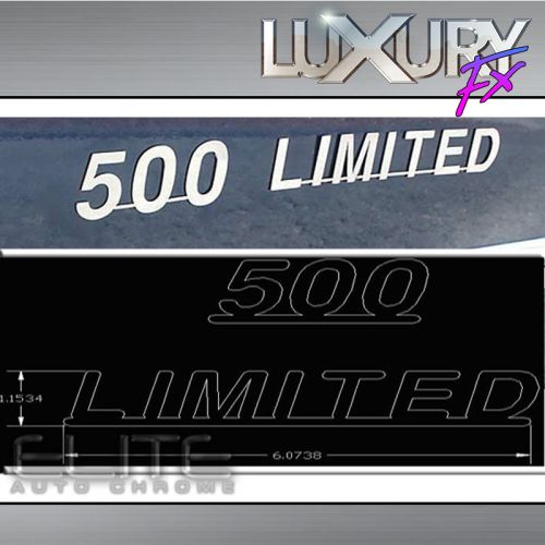 Stainless steel 500 limited emblem fit for ford five hundred limited - luxfx2691