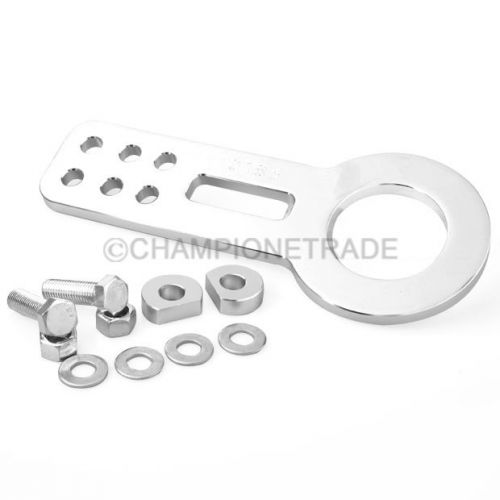Silver front anodized aluminum cnc tow hook towing hooks universal for toyota ct