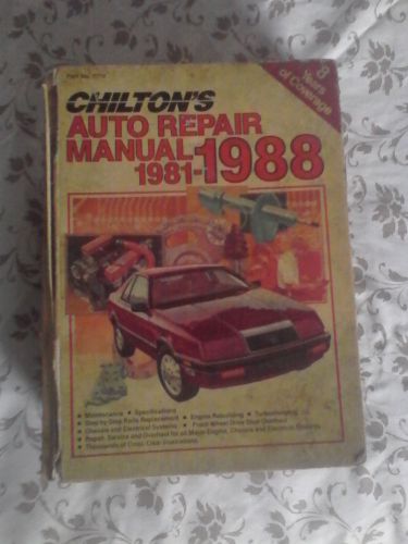 Used clinton&#039;s automotive repair manual 81&#039;-88&#039; nr
