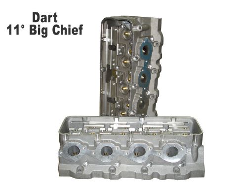 Dart 11° big chief ii oval cylinder heads for big block chevy pn 18500000
