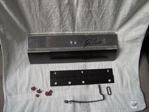 1963-1964 ford galaxie 500 glove box door latch escutcheon emblems oem screws