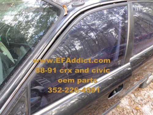 1996-2000 honda civic sedan door window glass driver/left front door