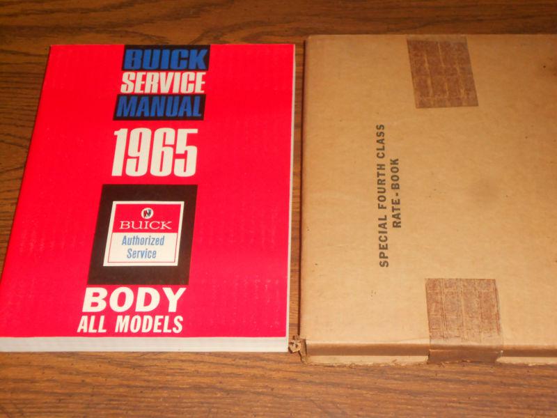 1965 buick body shop manual / shop book / n.o.s. original in original box!