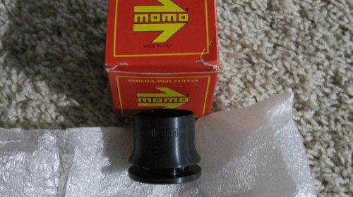 Genuine momo shift knob &amp; boot finisher in black  - mib imported from italy