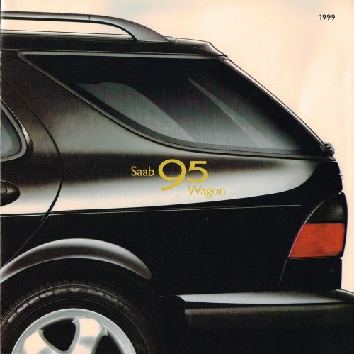1999 saab 95 station wagon brochure / fold out catalog: 9-5, v6,