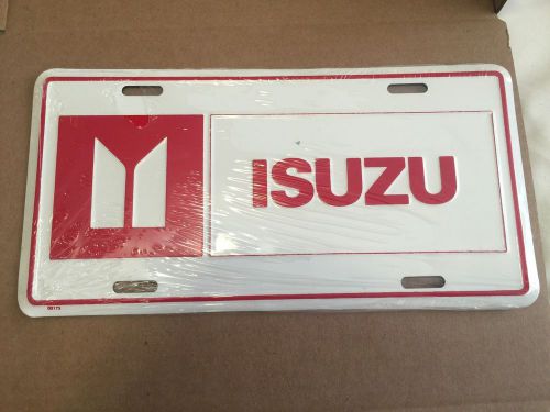 Vintage isuzu logo license plate