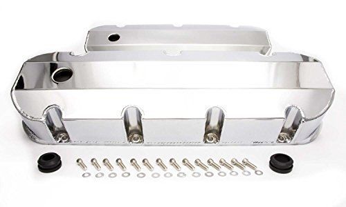 Racing power company r6248c tall fabricated polished aluminum valve cover for
