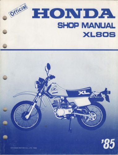 1985 honda motorcycle xl80s shop/service manual (119)