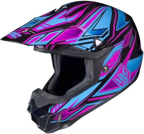 Hjc cl-xy youth medium fulcrum helmet pink/blue