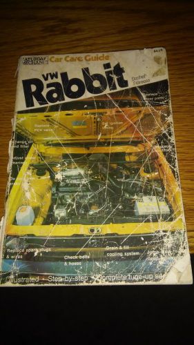 Vw rabbit car care guide for dasher, scirocco 22877