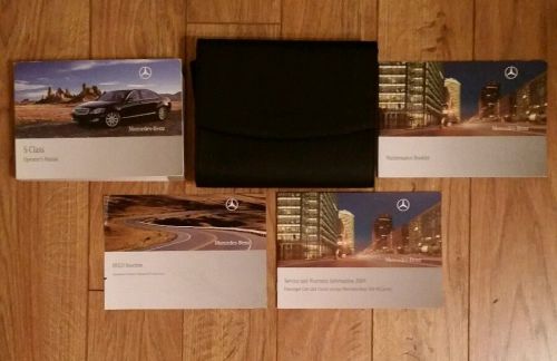 2009 09 mercedes-benz s-class owner&#039;s owners manual with case oem