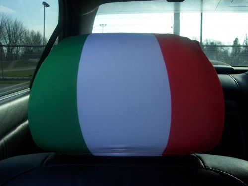 Italy, italian  car/ auto headrest flags---------2 pieces