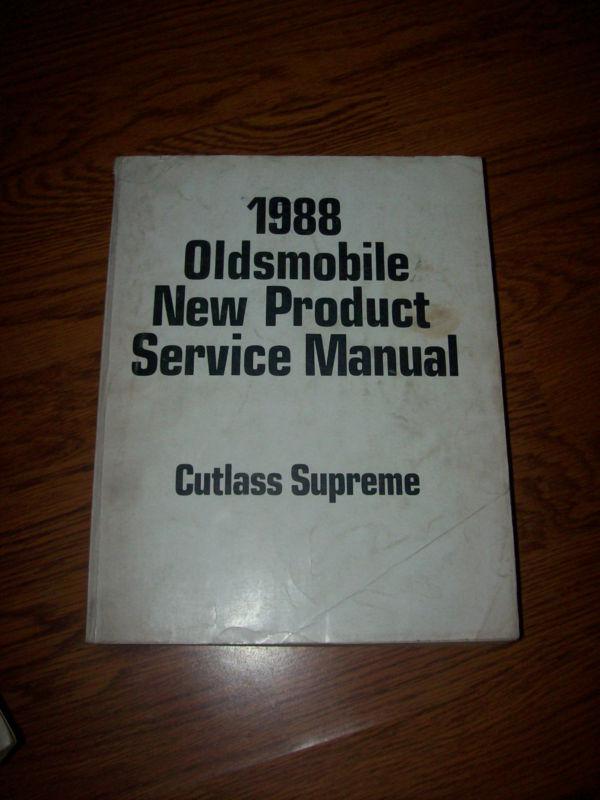 1988 oldsmobile new product service cutlass supreme  shop manual original