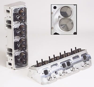 Edelbrock performer rpm e-tec cylinder heads - single - complete, ed60989