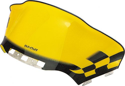 Sno stuff 479-479-77 flared windshield med-low - 12.5in - black/yellow
