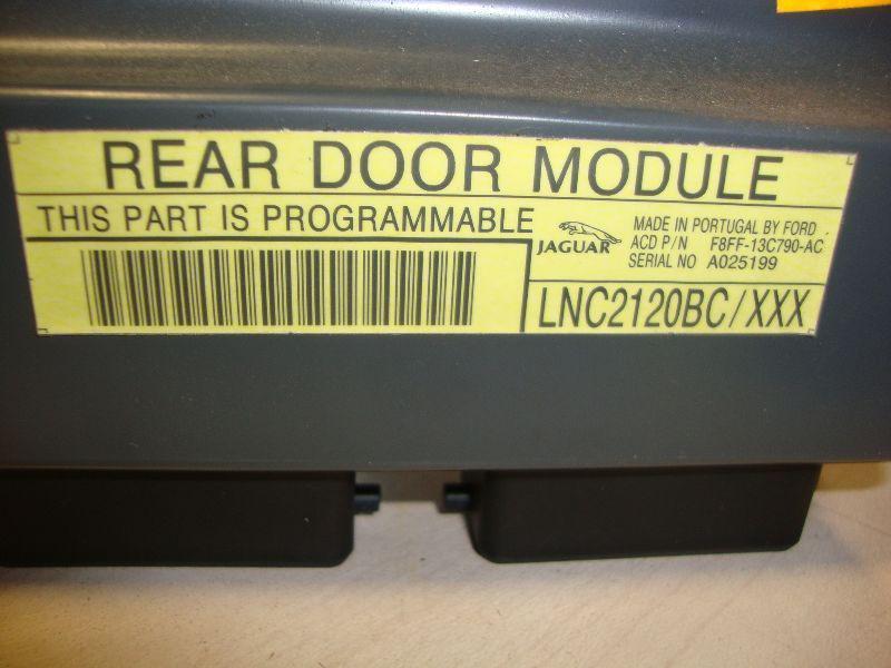 98 99 00 01 02 03 jaguar xj8 chassis ecm theft/locking door in door rear