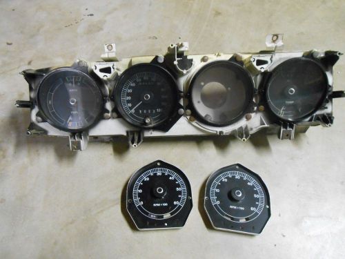 1969 mercury cougar instrument cluster with tachometer face plate gauges