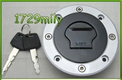 Fuel gas tank cap cover lock key fit for suzuki gsf250 gsf400 gsf600 4 holes
