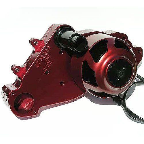 Meziere wp319r red billet electric water pump for small block chevy ls1