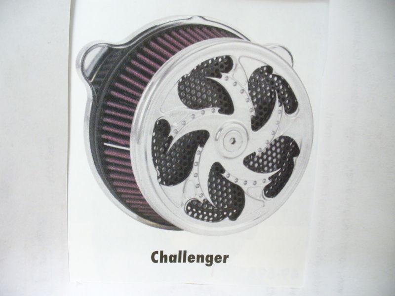 Xtreme machine air cleaner chrome challenger; harley 08-13 fl models.