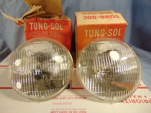 Vintage tung-sol 6006 headlight bulbs nos 1957 1960 1962 ford chevy mopar