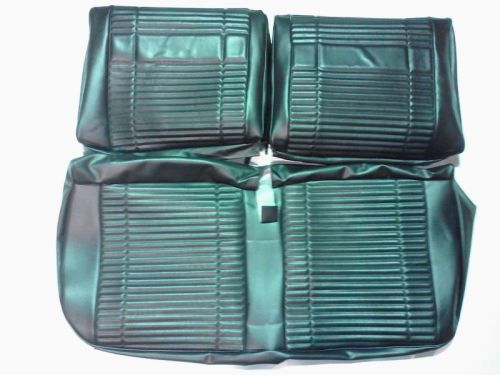 1969 plymouth roadrunner front split bench seat cover custom decor black gtx 426
