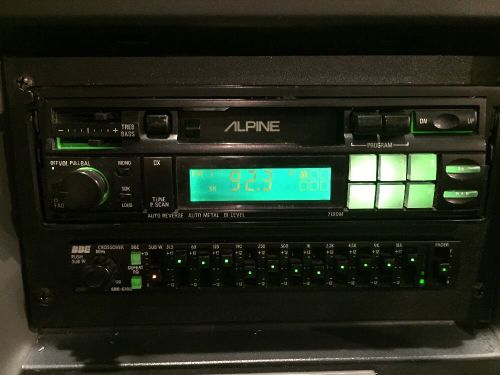 Alpine cassette vintage 7190m classic green