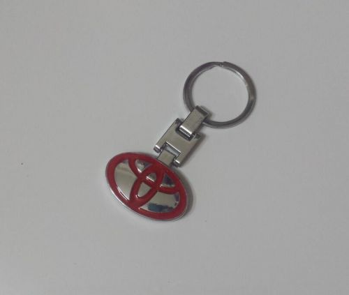 Car key fob logo metal key chain key ring tag keychain for toyoya