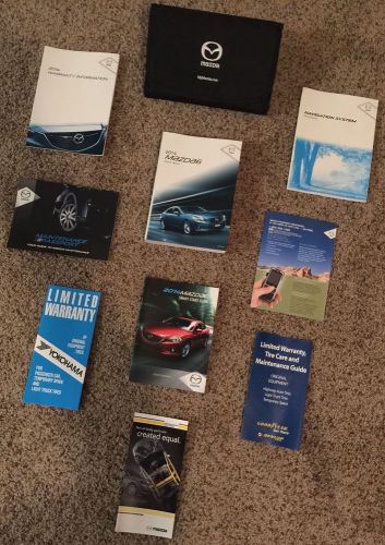 2014 mazda 6 owners manual / user guide set / includes: navigation book + case +