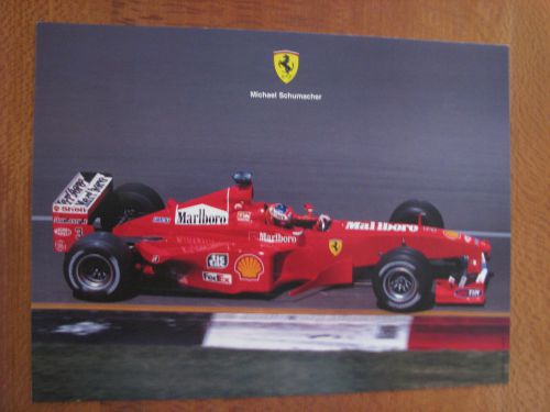 Ferrari factory michael schumacher~ over-sized card~print #1487/99