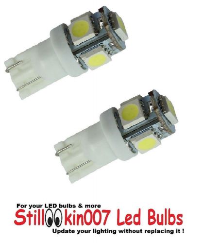 2 scooter/moped light bulbs, 5led cool white upgrade 160, 164, 168, 194, 282