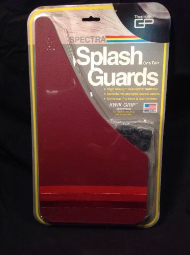 Gp thermoflex spectra burgundy red splash guards mud flap one pair