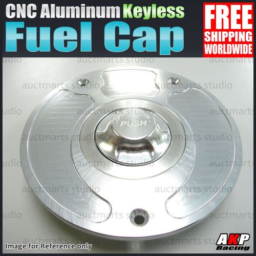 For honda cbr 900 rr 95-99 96 97 cnc keyless fuel cap gas quick release silv gb