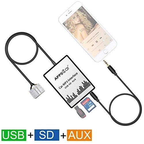 Apps2car usb sd aux car digital music changer for toyota camry tacoma corolla