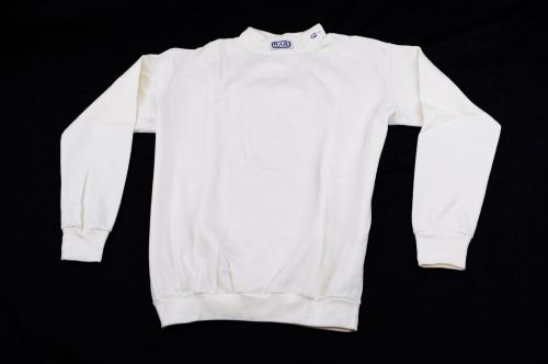 Rjs sfi 3.3 fr racing armor underwear aramid nomex shirt top white 2x