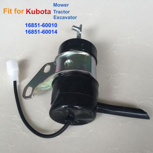 Fuel stop solenoid 16851-60010 fit for kubota mower tractor excavator engine