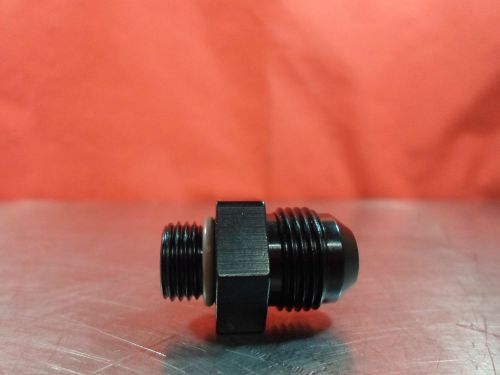 Fragola 495102 black aluminum 8an   #8 -8an -8 to 6 orb o ring adapter fitting