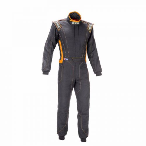 Sparco victory rs-4 suit - black/orange, size 52 - fia rated