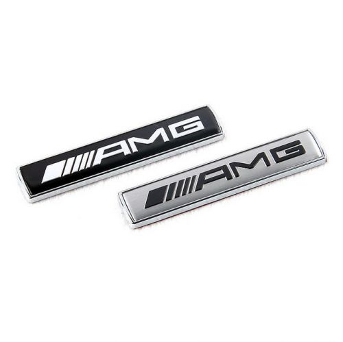 2x 3d amg car logo badge emblem car motorsport sticker decal for mercedes-benz