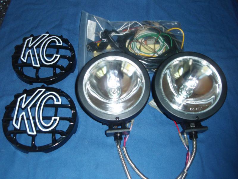 Kc hilites pro sport #640 pair 6" rnd nylon hid long range lights with harness