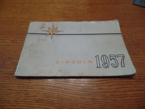 1957 lincoln owner&#039;s manual