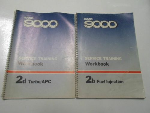 1970s 80s saab 9000 fuel injection turbo service training workbook manual set