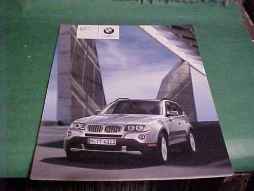 2007 bmw x3 sports activity auto dealer brochure / book