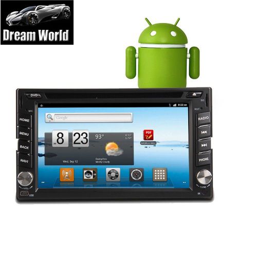 New android 4.4 double 2 din car dvd player gps wifi 1080p bt touch radio mp3