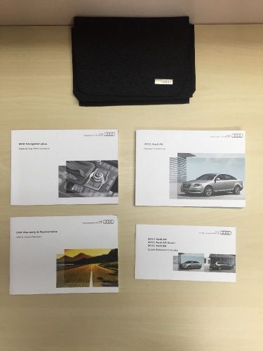 Audi a6 2011 owner  manual books + mmi navigation manual &amp; black cover case
