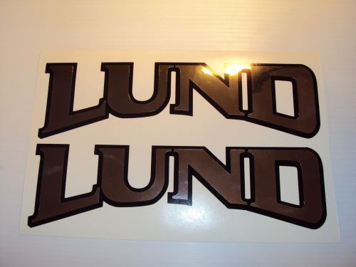 Lund boat decals graphics marine vinyl chrome