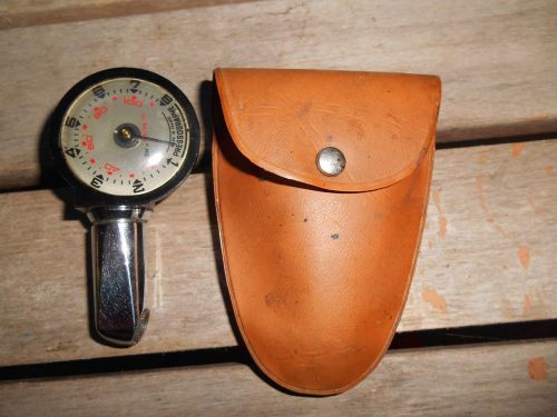 Vintage made in france pressographe valve dial pressure gauge w case